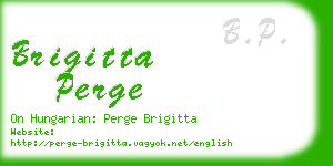 brigitta perge business card